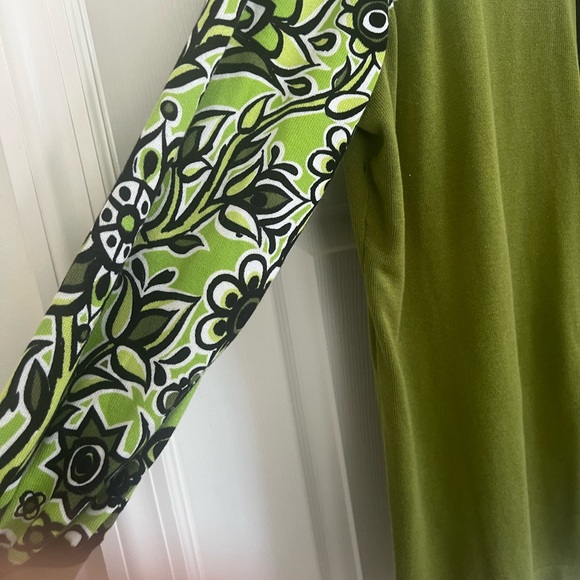 Bob Mackie Green and Black Blouse - Picture 3 of 6